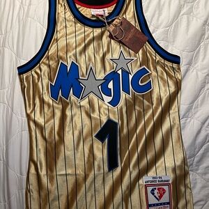 Mitchell & Ness 75th Anniversary Gold Swingman Penny Hardaway Orlando Magic 1993